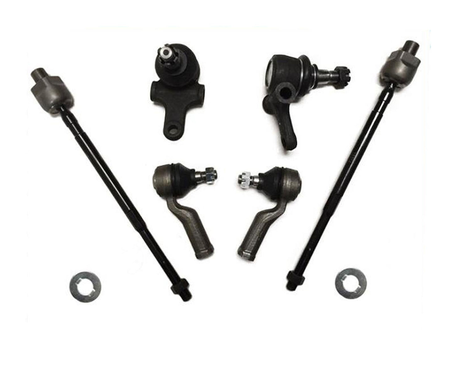 Ball Joints Inner Outer Tie Rods for Mazda MX5 Miata 90-98 w Power Steering