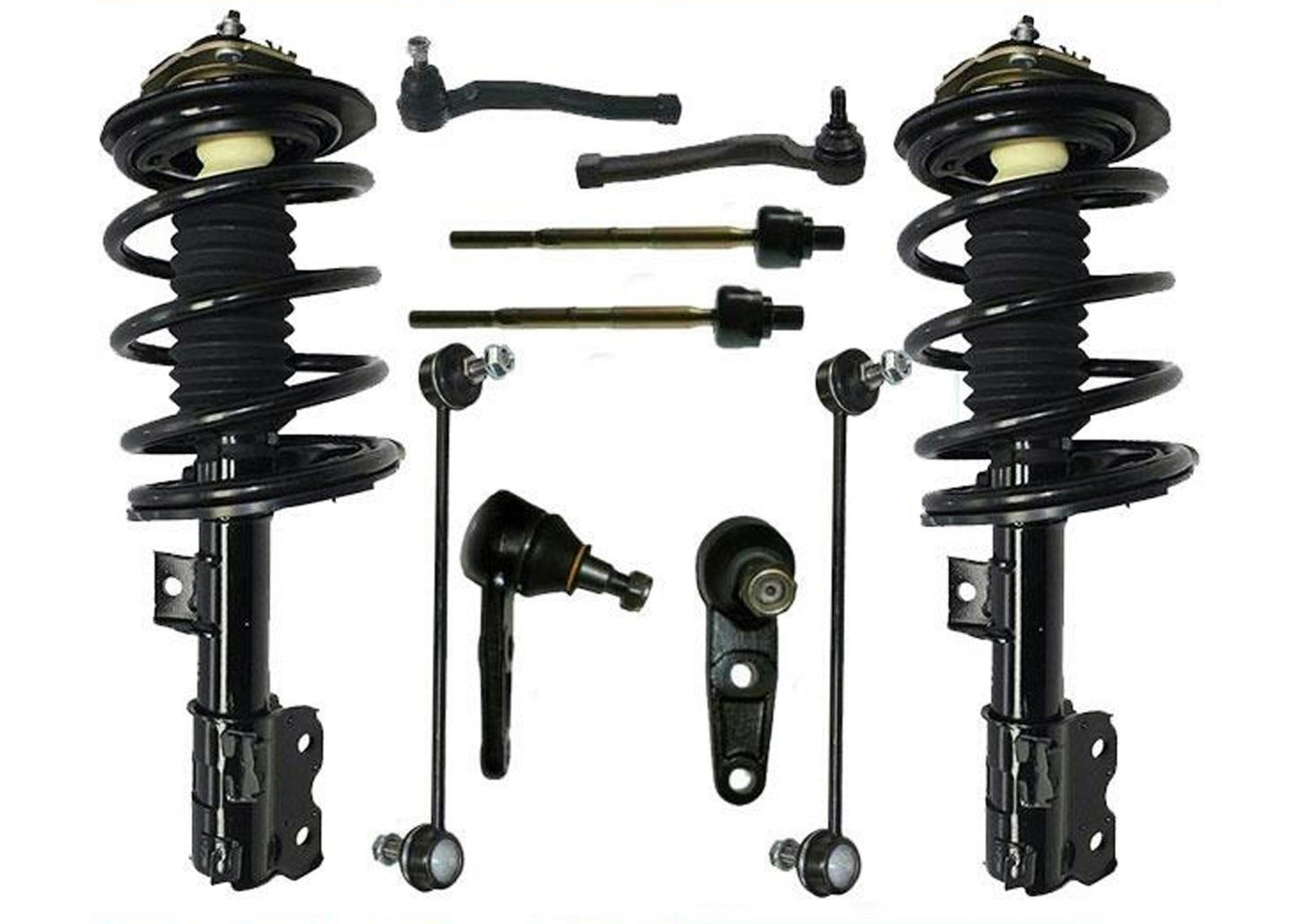Front Coil Spring Strut Ball Joints Tie Rod Stabilizer Links Fits 2004-2011 Aveo