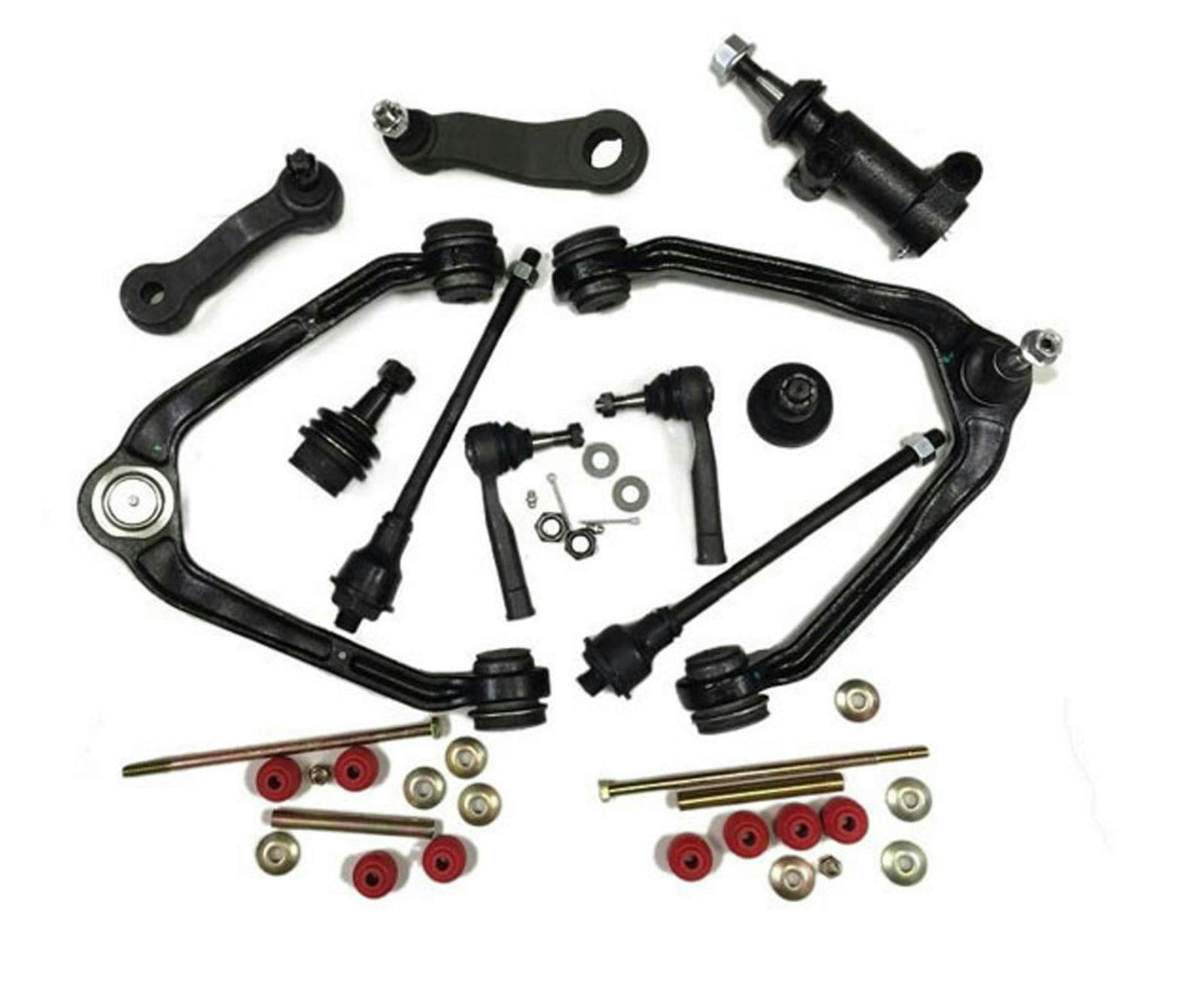 Se adapta a 01-06 Tahoe Yukon 1500 brazos de control superiores bola J varillas de amarre brazo tensor 13 piezas