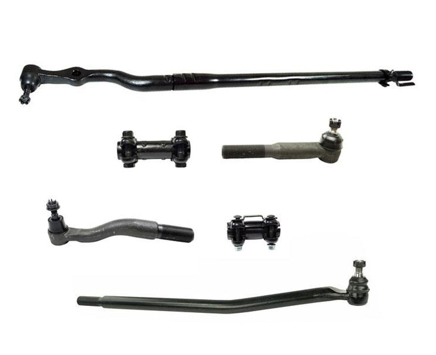 6Pc Kit Drag Link Tie Rods Assembly for Ford F250 Super Duty 4 Wheel Drive 99-04