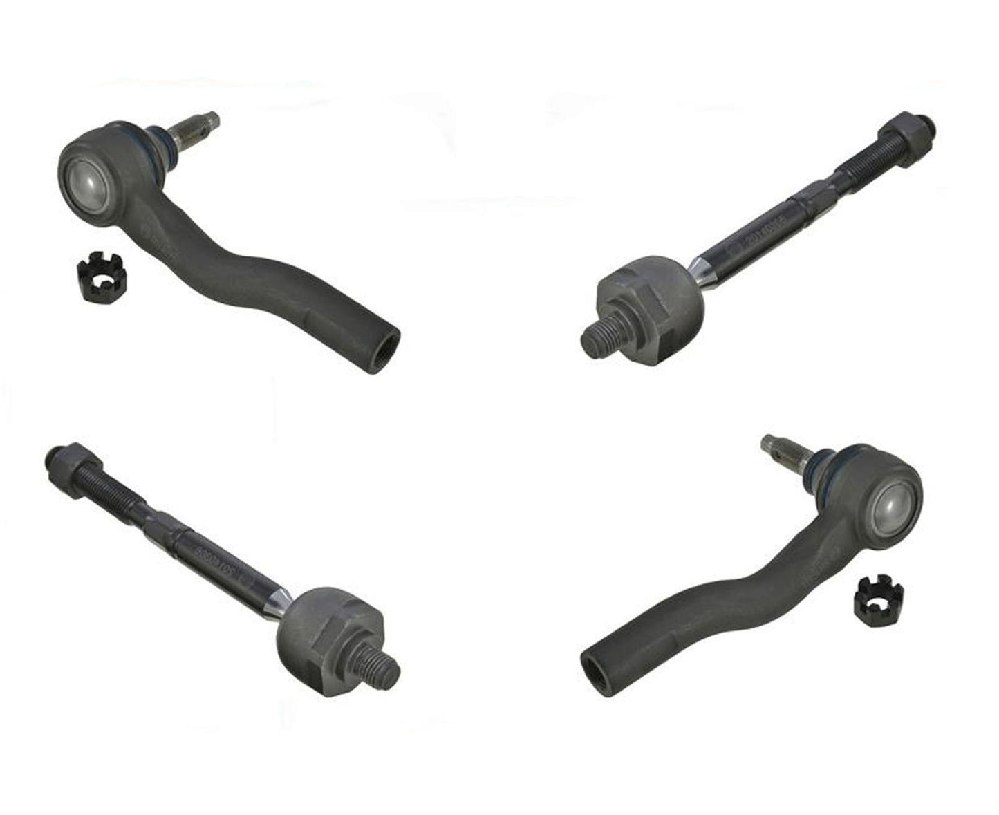 Kit de 4 piezas de barra de acoplamiento interior y exterior delantero para 10-12 Fusion 11-12 MKZ 10-11 Milan