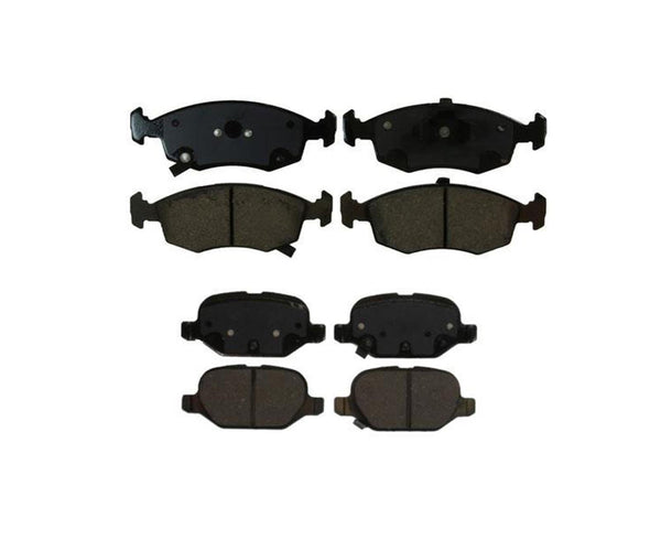Fits 12-16 Fiat 500 Non Turbo Front & Rear Brake Pads