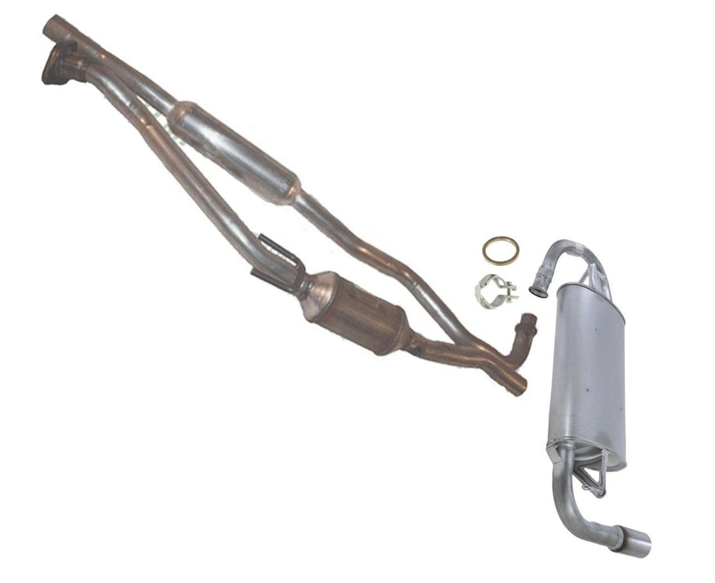 Sistema de escape para Toyota Matrix y Pontiac Vibe 2003-2006 con tracción total