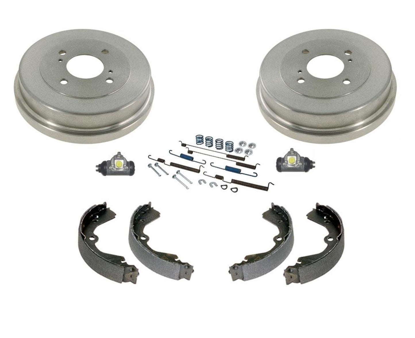 93-98 para Altima 2.4L 2 tambores de freno y zapatas de freno trasero cilindros de rueda 6 piezas