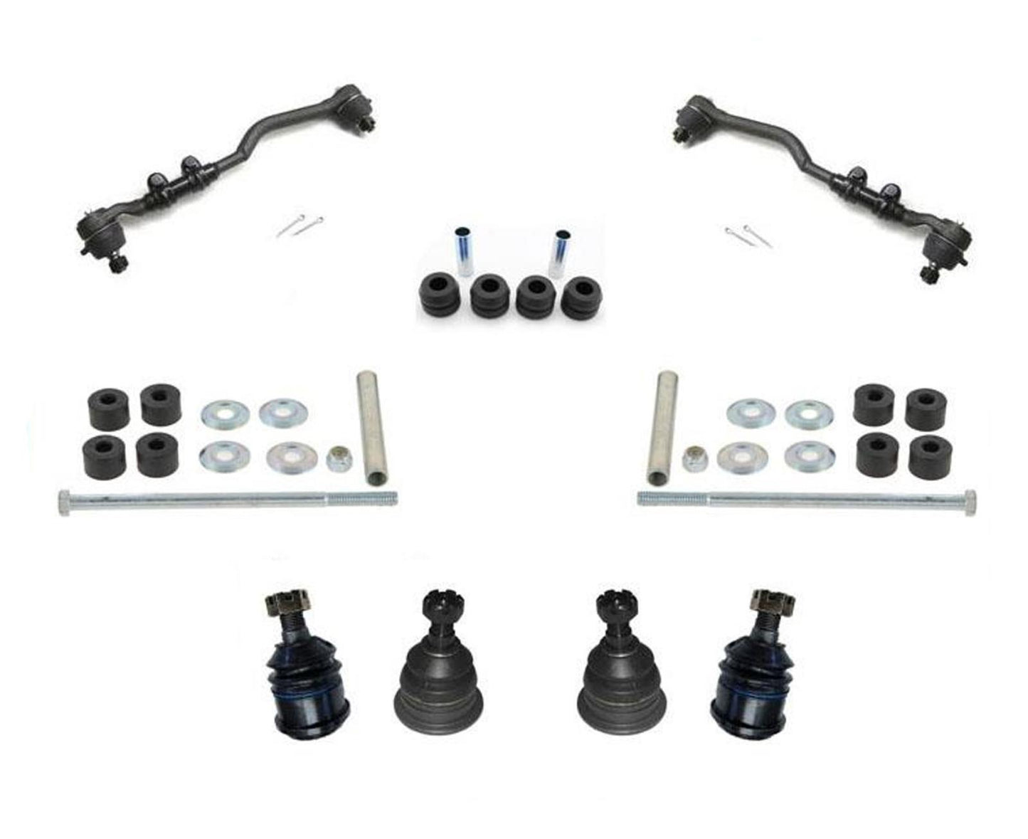 98-04 Frontier 4 Cly Rear Wheel Drive Ball Joints Tie Rods Strut Rod Bushings 9P