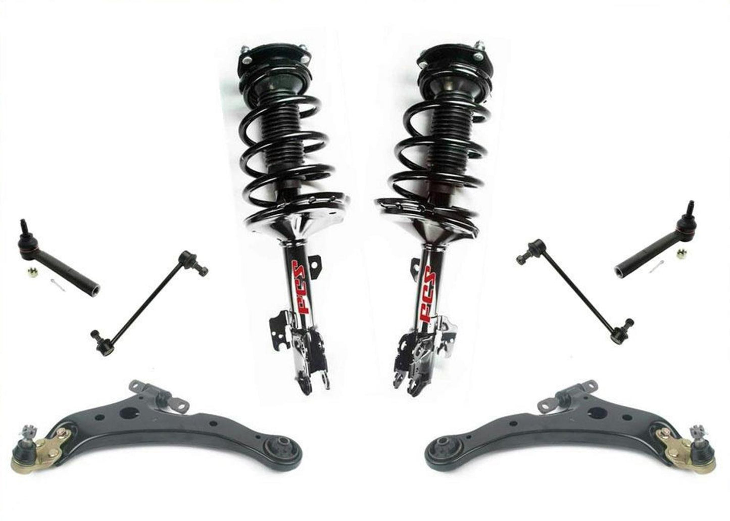 Front Complete Strut Control Arms Ball Joint For Lexus RX330 All Wheel Drv 04-06