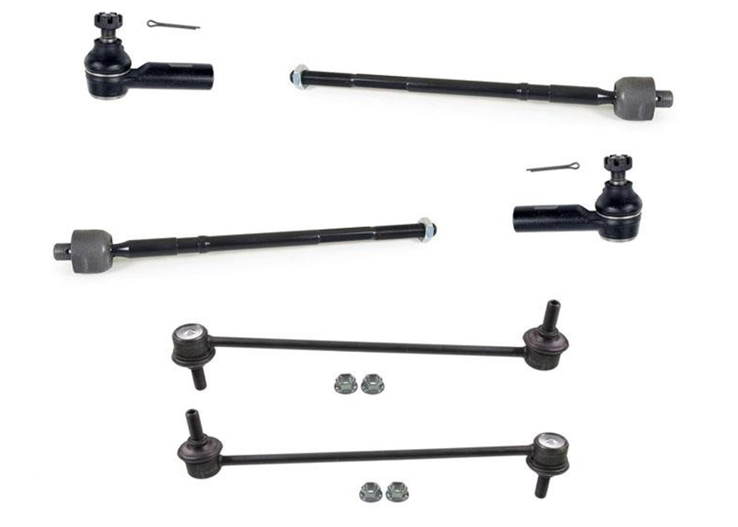 Kit de 6 piezas de eslabones de barra estabilizadora para extremos de barra de acoplamiento interior y exterior para Suzuki SX4 07-13