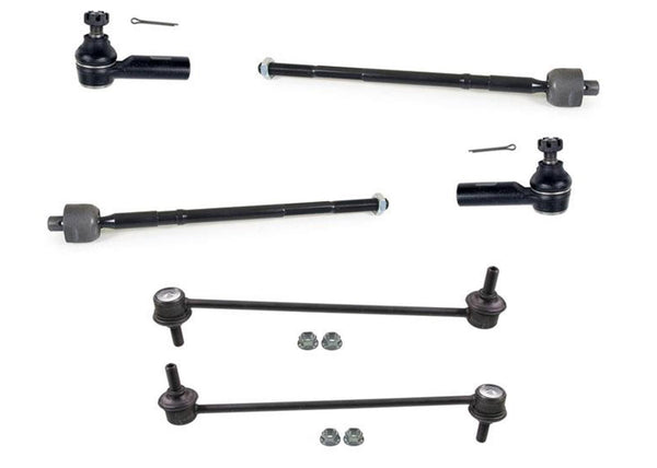 Inner Outer Tie Rod End Ends Sway Bar Link Links 6 Pc Kit for 07-13 Suzuki SX4