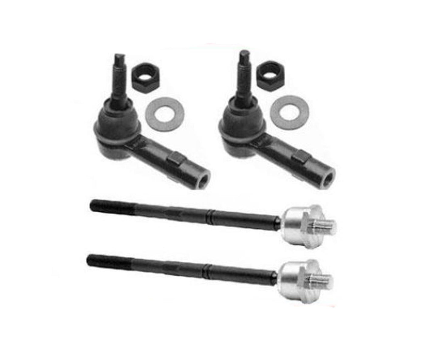 2004-2006 F150 1/2 tonelada extremos de barra de acoplamiento exterior e interior 4 piezas REF# ES3691 EV463