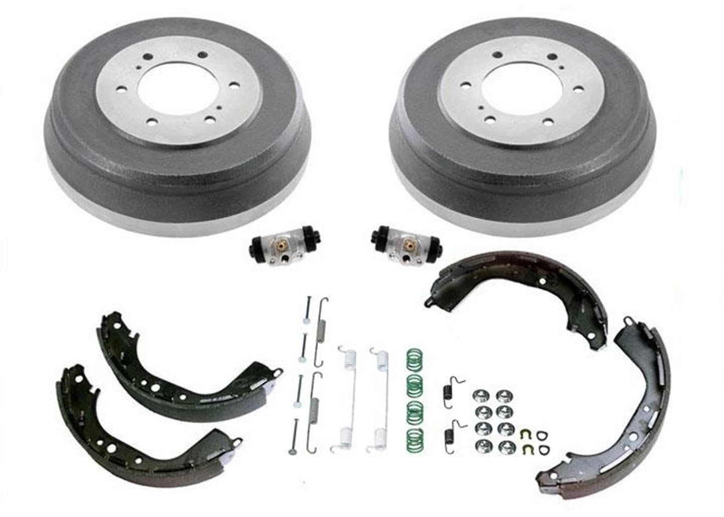 Rear Brake Drums Shoes Cylinders Springs For 1993-1995 Nissan Pathfinder