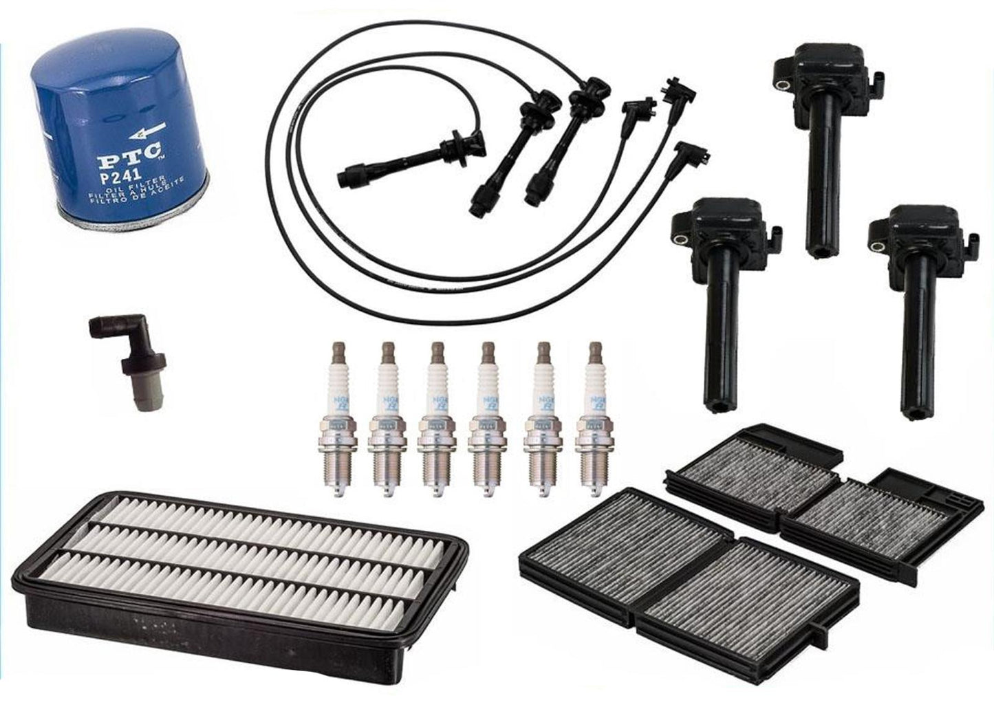 Tune Up Kit de 14 piezas Cables Bujías Filtros de aceite de aire para Lexus ES300 96-98