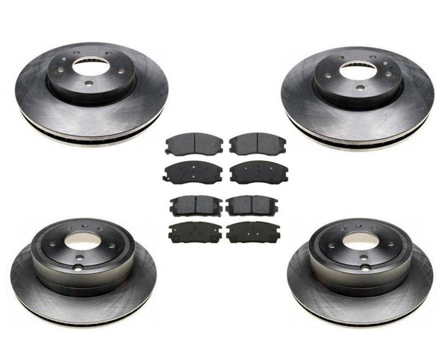Front Rear Disc Brake Rotors & Brake Pads Fits 2007 2008 2009 Chevrolet Equinox