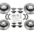 Rotores de freno de disco delantero y trasero y pastillas de cerámica para BMW 750Li 750i 2006-2008