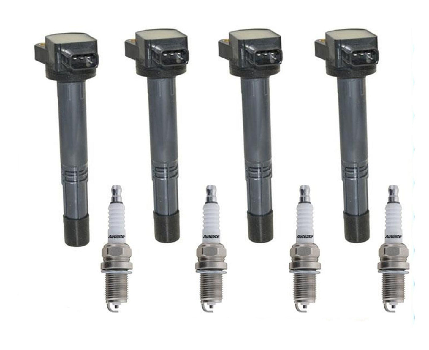 Ignition Coils & Platinum Spark Plugs For 2002 2003 04 2006 Acura RSX Honda CRV