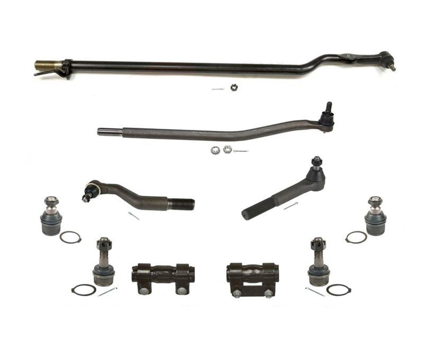Fits Ford 2003-2004 F450 Super Duty Drag Link Tie Rod Rods Sleeves Ball Joints