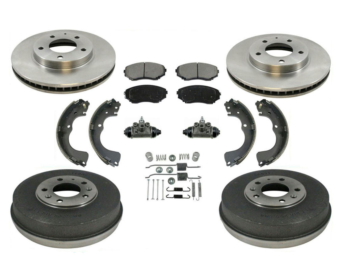 Fits 00-03 Mazda MPV Disc Rotors Pads Drums & Shoes Brake Springs Wheel Cylinder