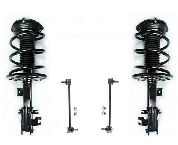 Front Coil Spring Struts & Link For 2009 2010 2011 2014 Nissan Maxima Sedan