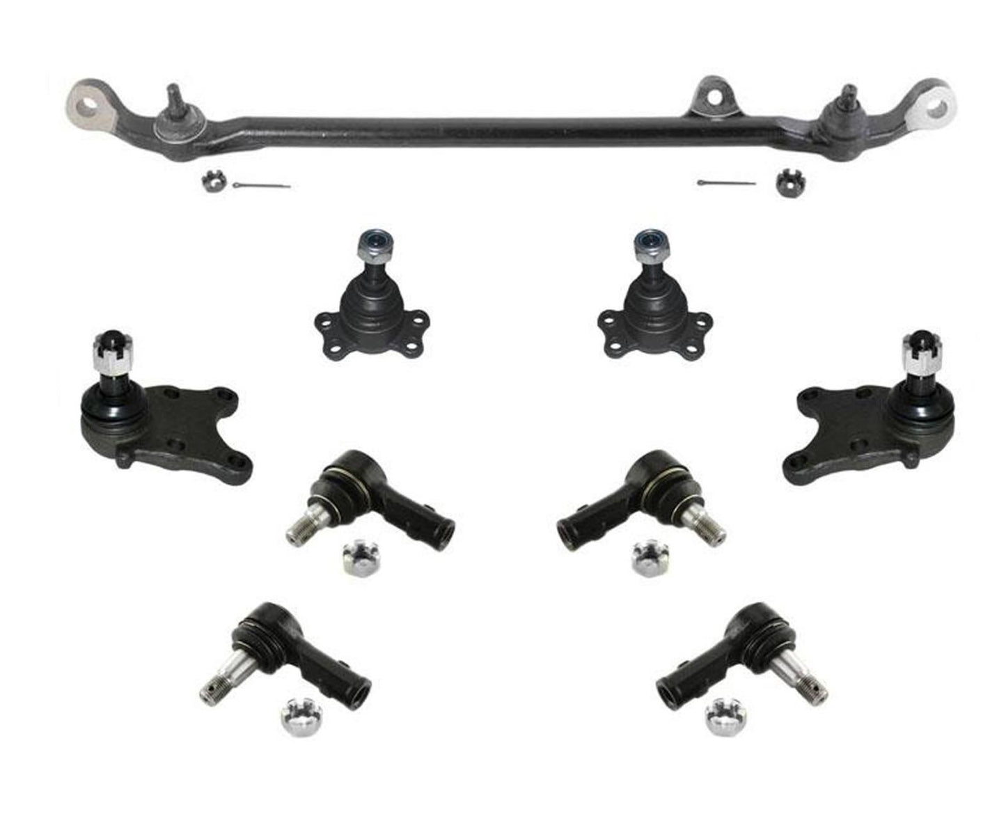 (4) Ball Joint (4) Tie Rods (1) Drag Link 9Pc for Isuzu Rodeo 91-95