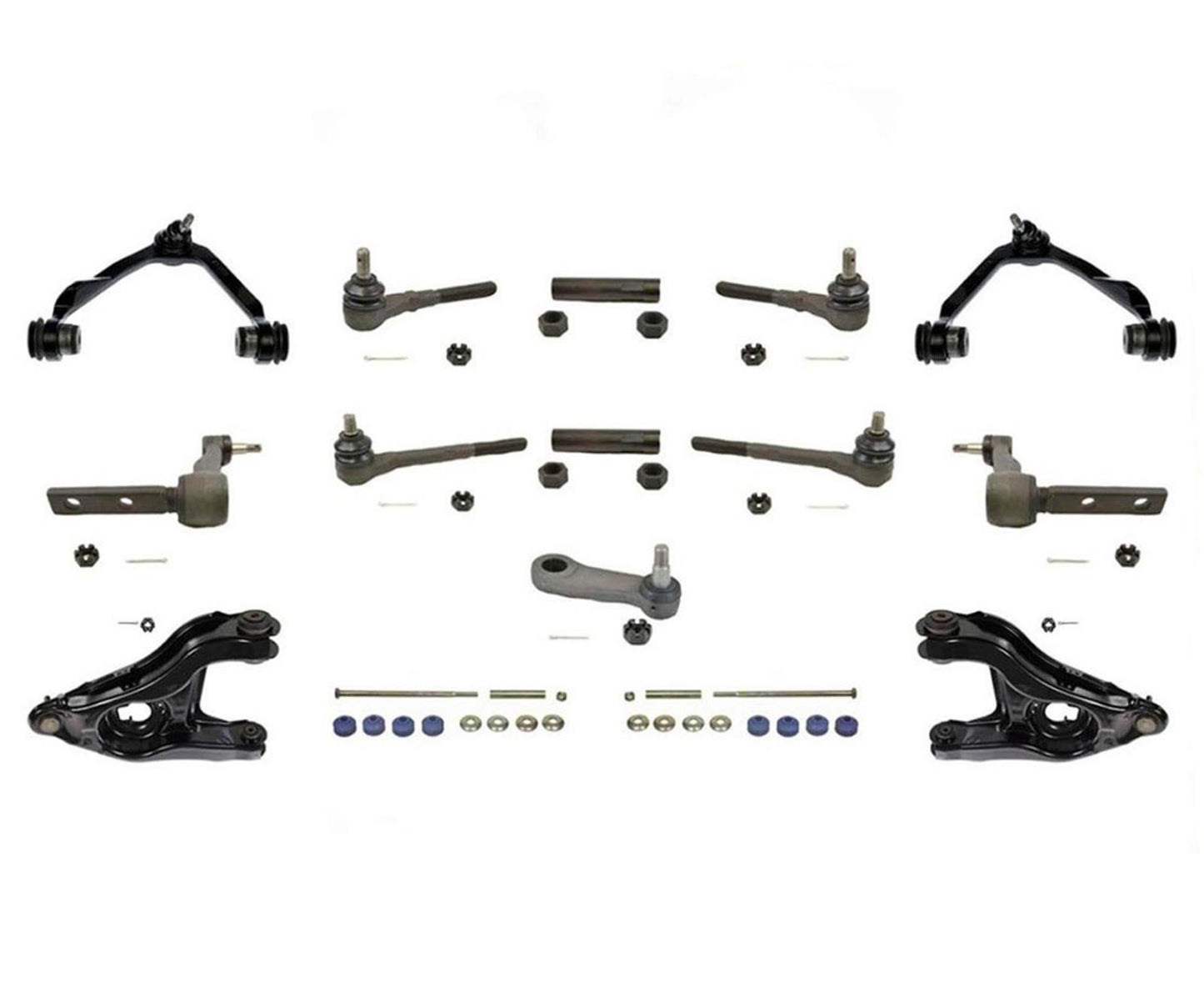 F150 Tracción trasera 97-03 Brazos de control Barras de acoplamiento Rótulas KIT MAESTRO de 15 piezas