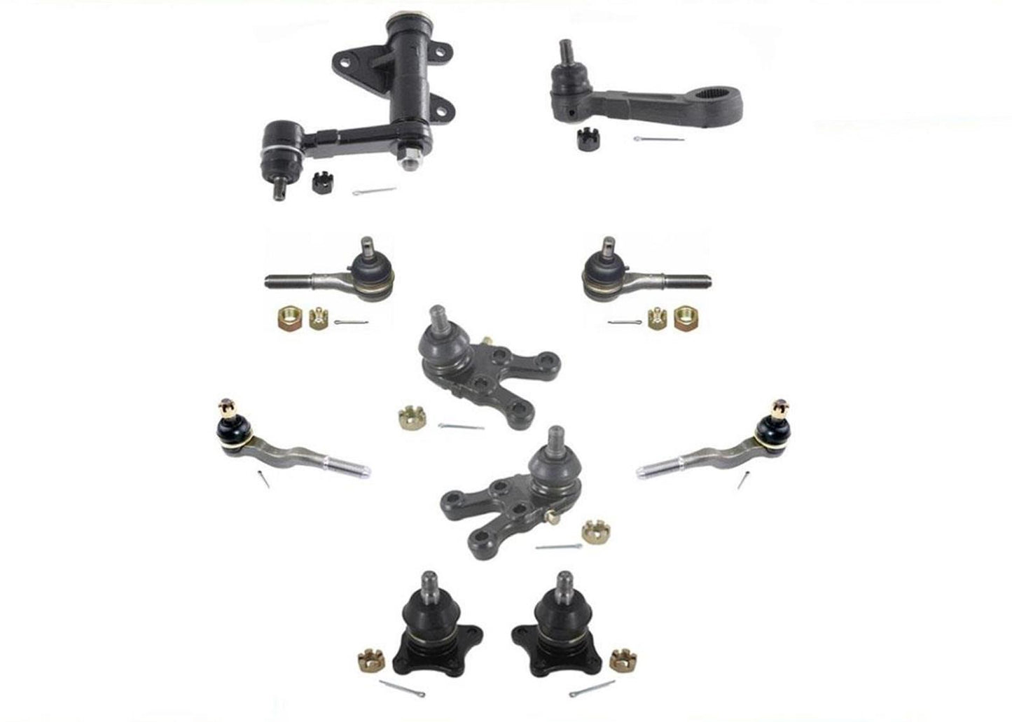 92-00 Montero Sport Idler Piman Upp Juntas de bola bajas Varillas de amarre interiores y exteriores 10 piezas