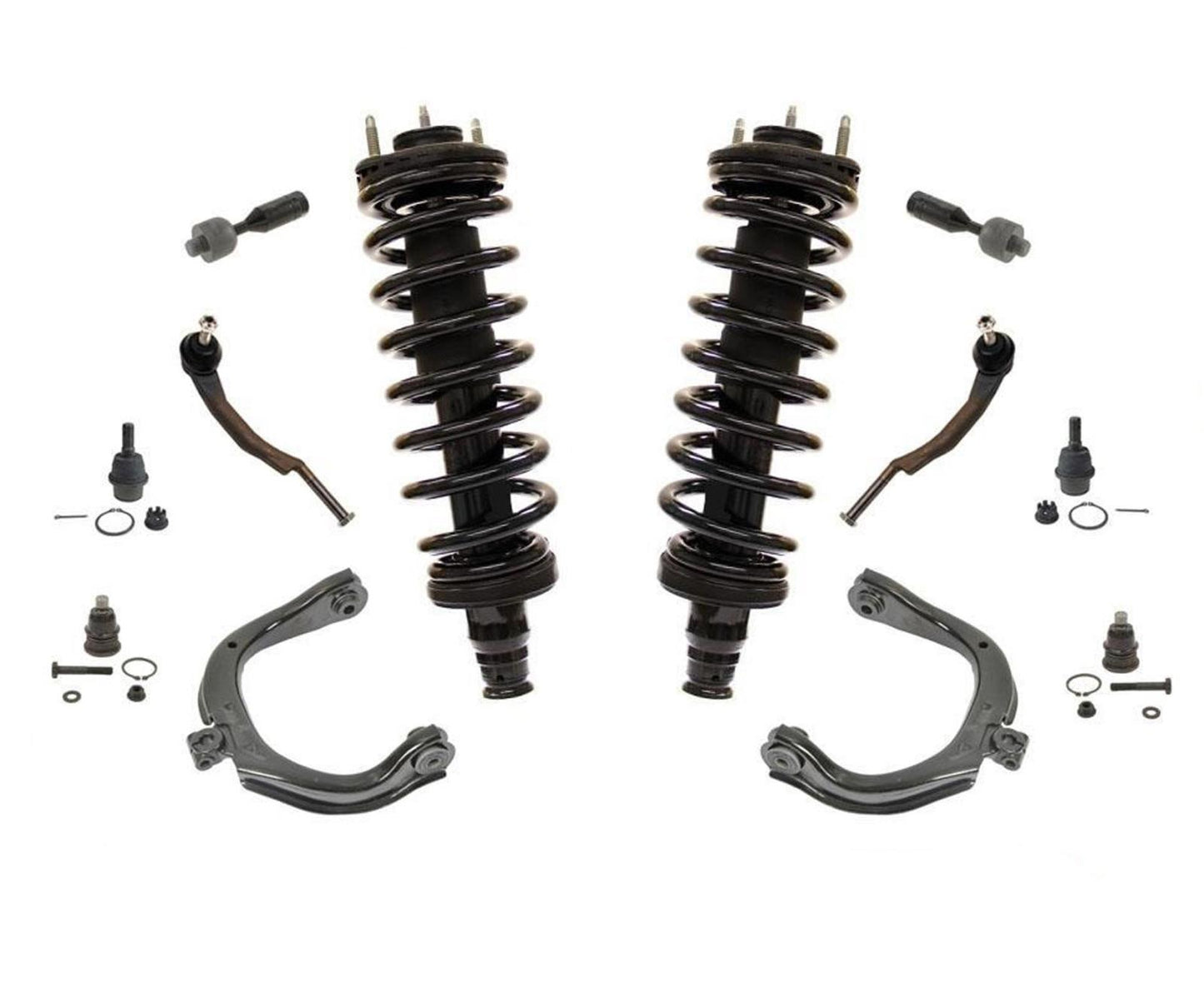 Juntas esféricas de varillas de amarre para 08-09 Trailblazer Envoy 9-7 Loaded Struts Kit de 12 piezas
