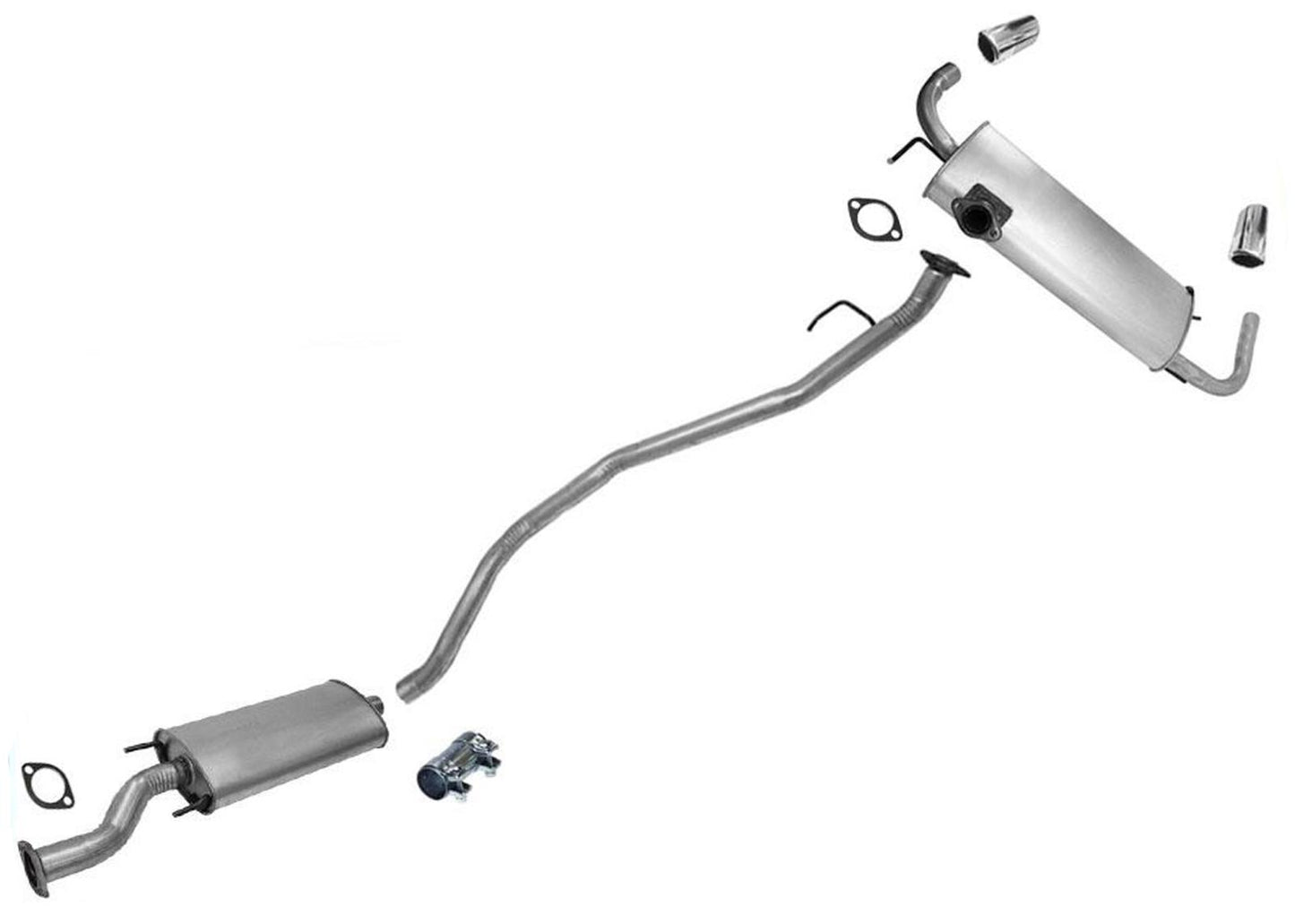 Fits After 09/2008 to 2012 Murano 3.5L Exhaust System Pipe & Muffler System