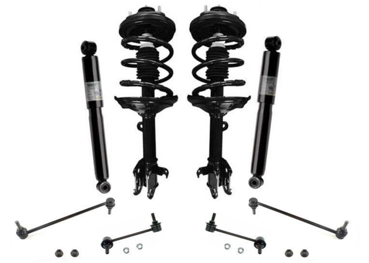 Complete Coil Spring Strut and Mount & Rear Shocks Sway Bar for Acura MDX 2006