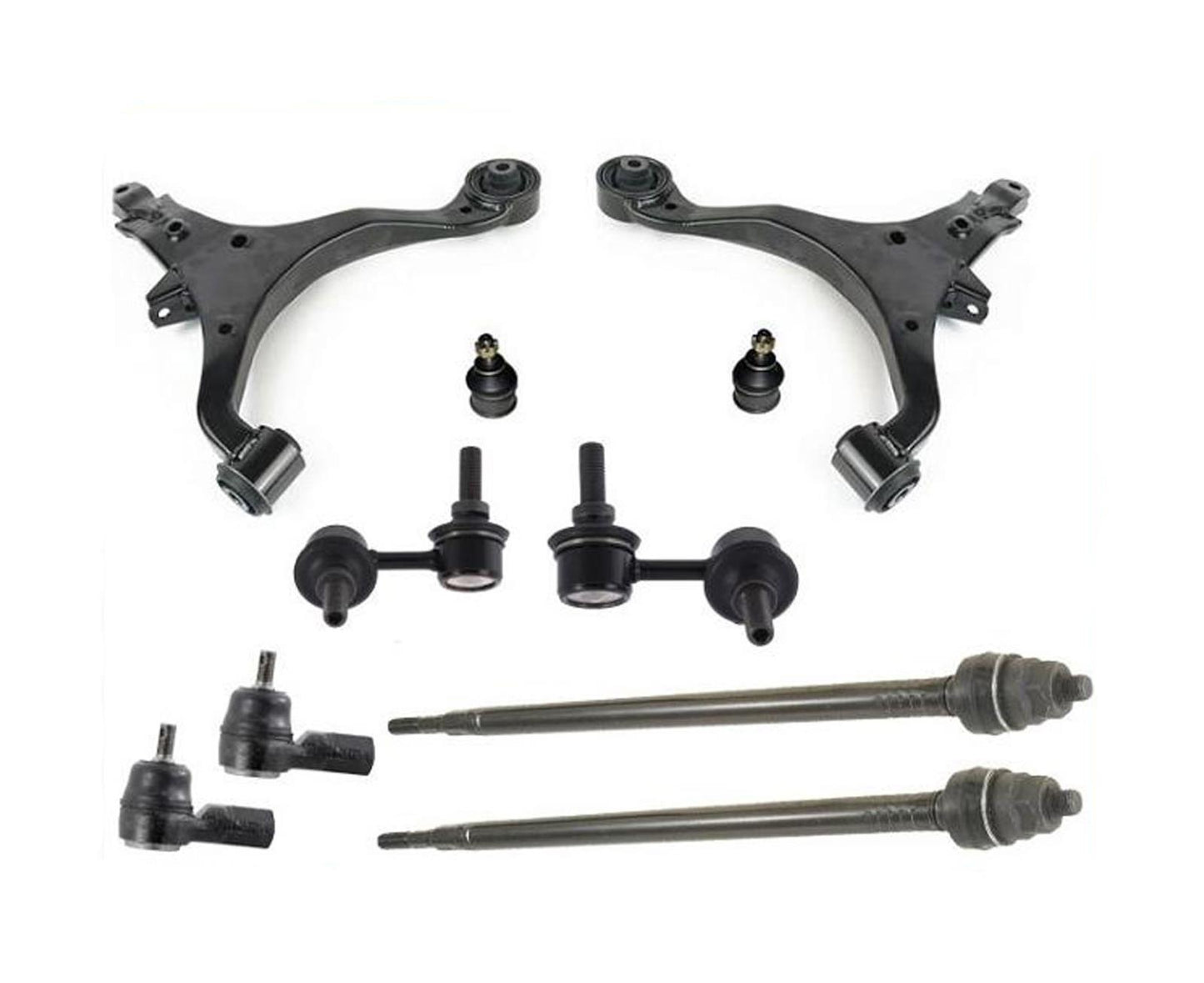 For Honda CRV Front L R Low Control Arm Ball Joints Tie Rods Sway Bar Links 10Pc