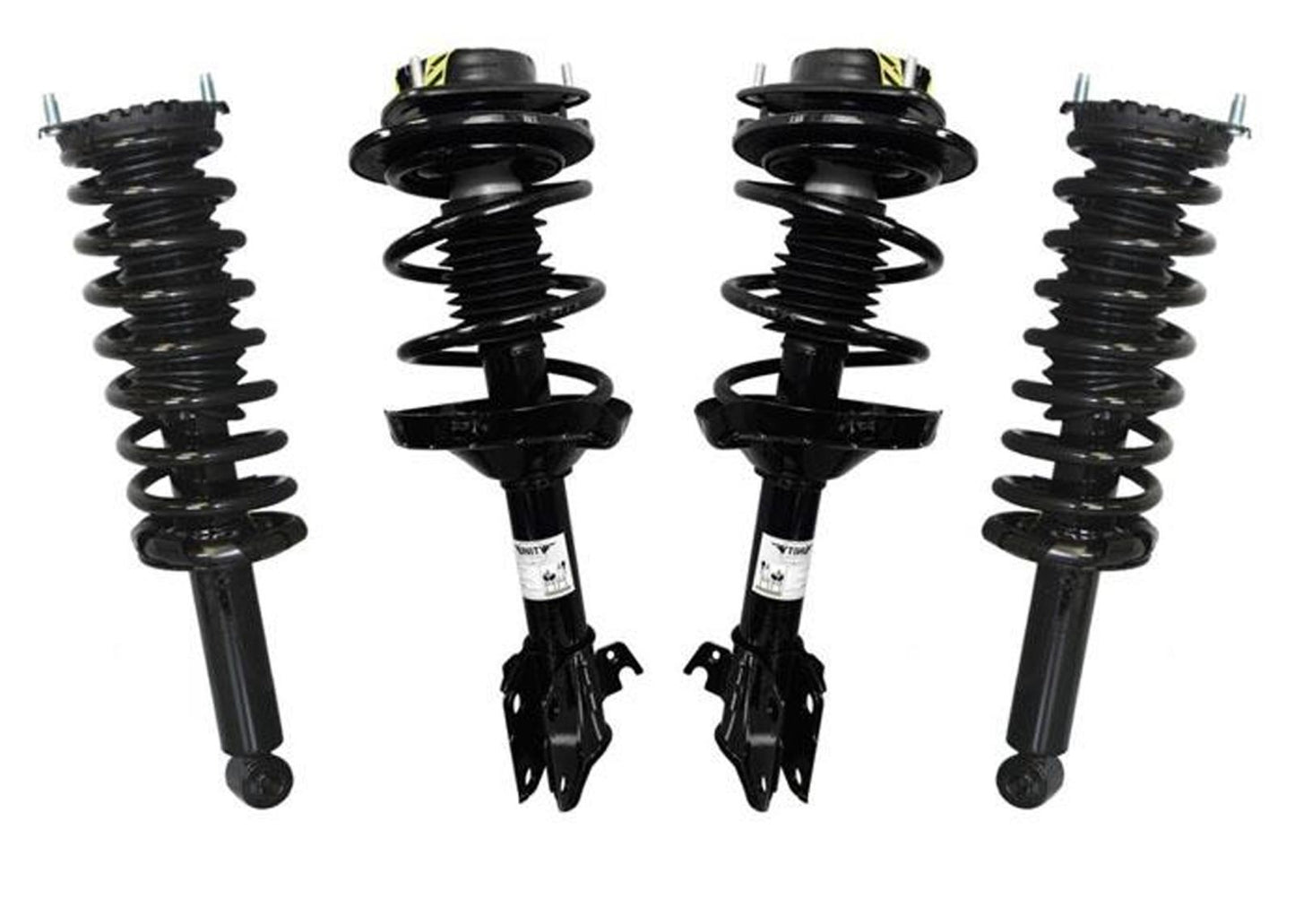 Conjunto de puntal de resorte helicoidal delantero y trasero (4) para Subaru Outback 05-09