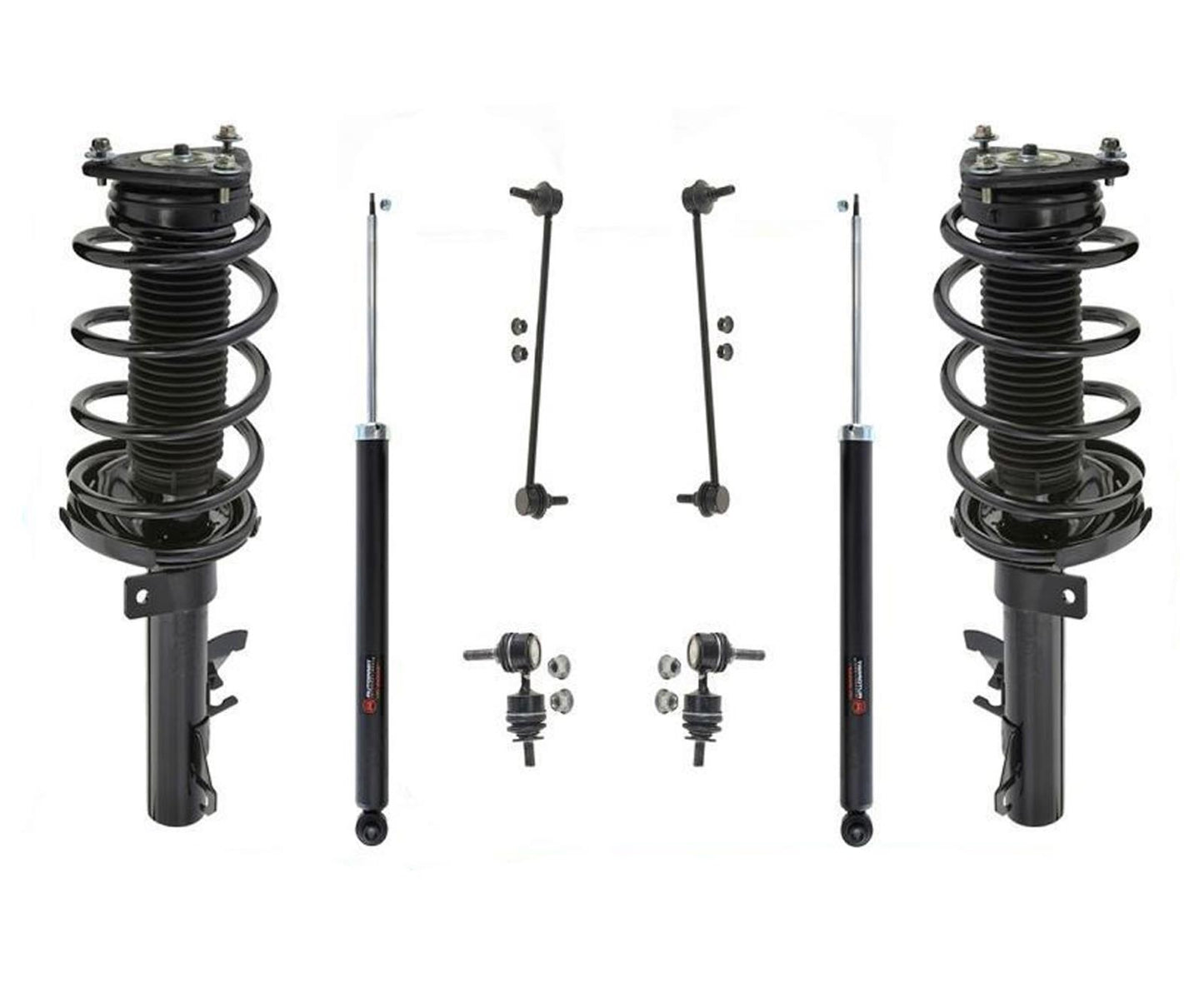 Front Complete Strus Rear Shocks Front & Rear Links For Mazda 3 2004-2009