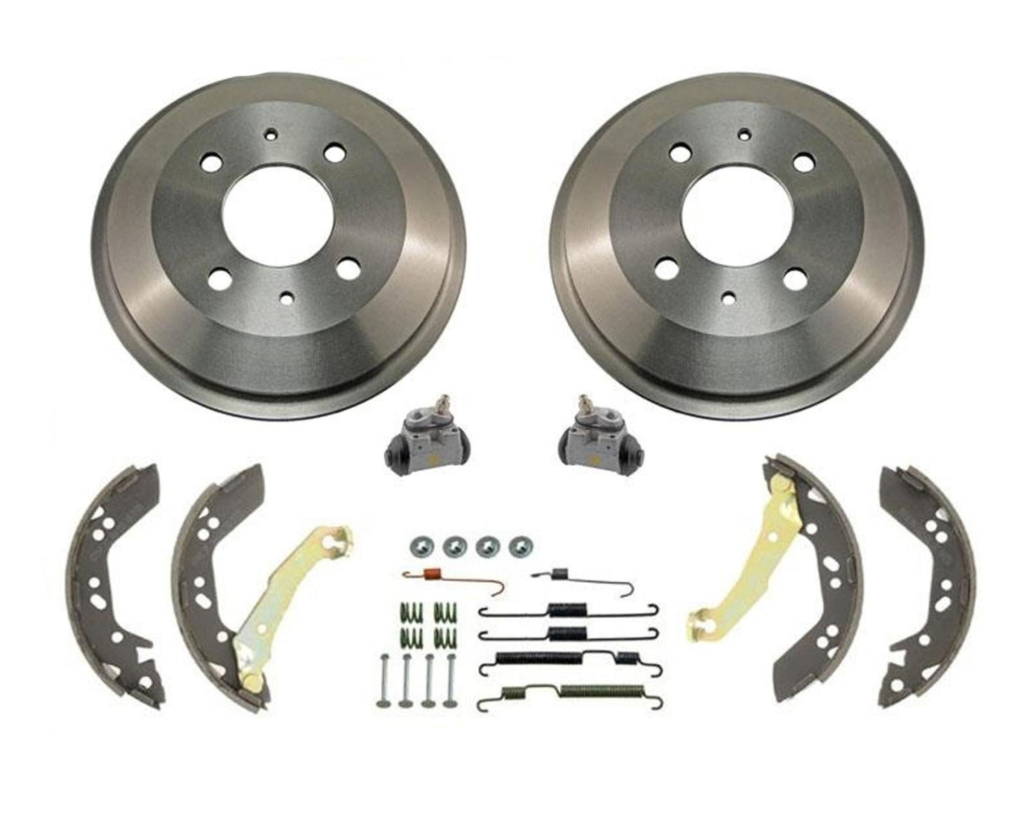 Nuevo Tambores de freno trasero, zapatos, cilindros de rueda, resortes para Hyundai Accent 00-02, 6 piezas