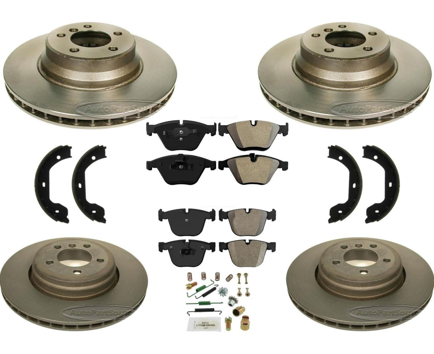 Carbon Performance Disc Brake Rotors & Brake Pads for 2002-2005 BMW 745i