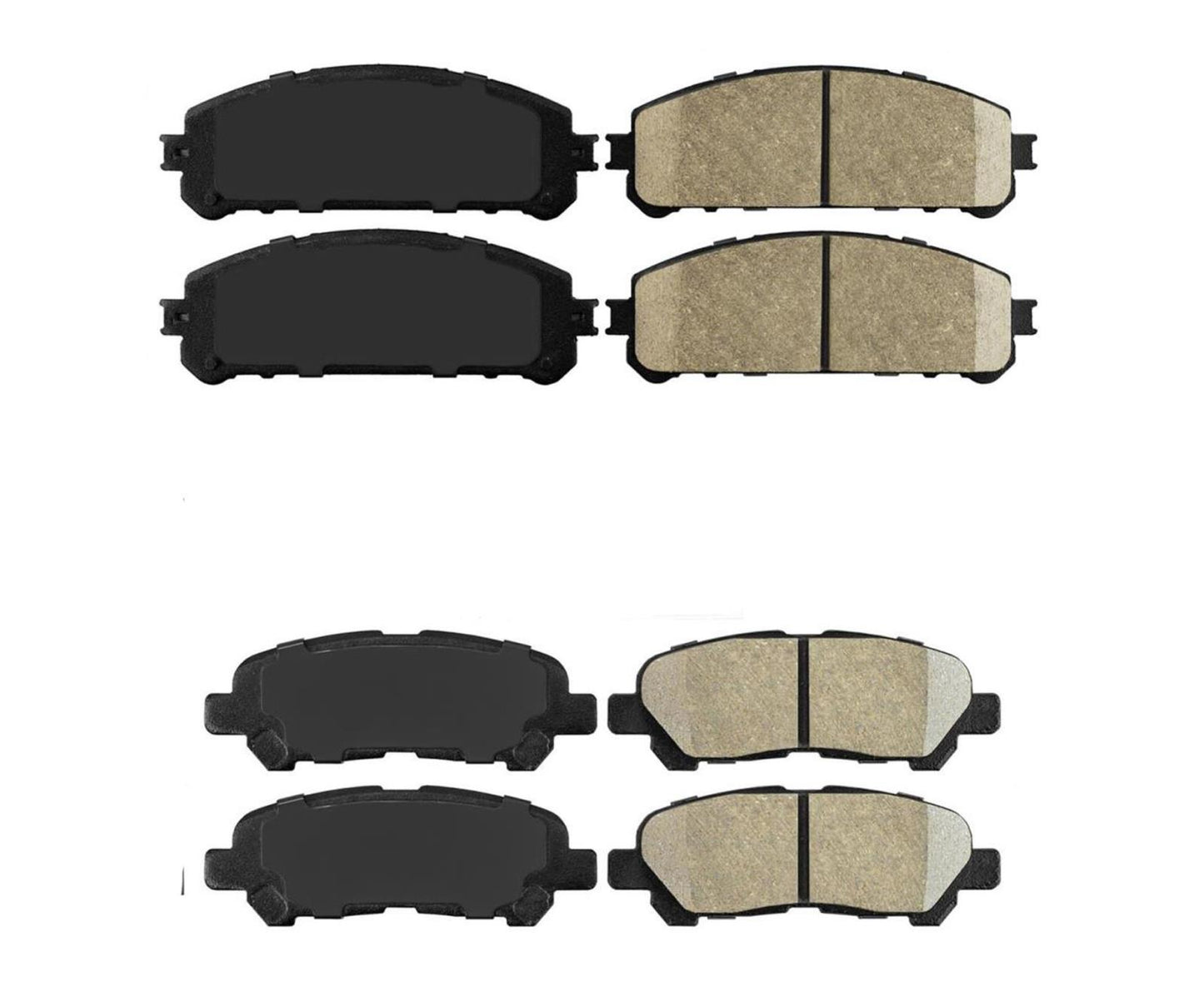 Ceramic Front & Rear Brake Pads For Toyota Highlander 2008 2009 2010 2011 2013