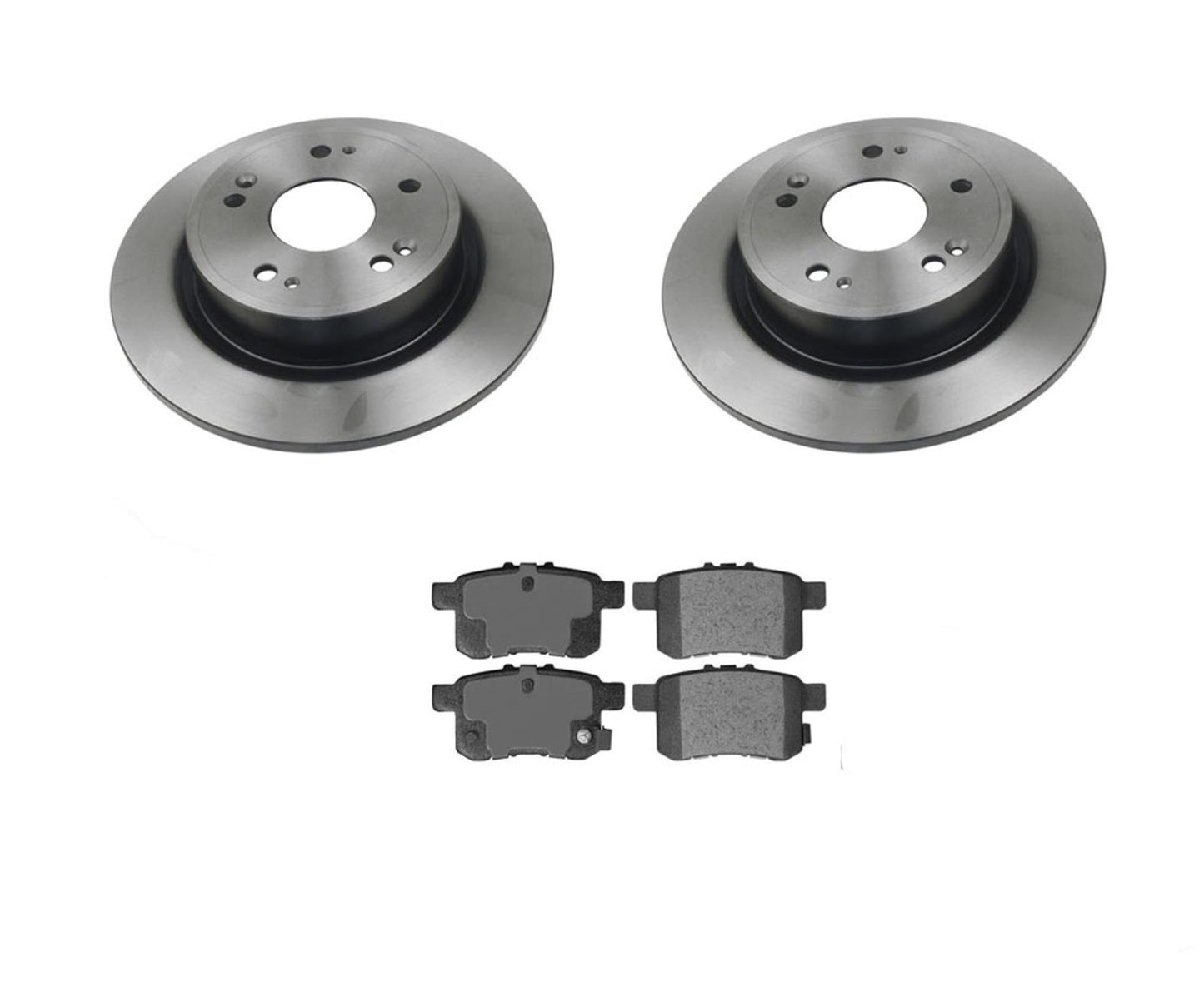 (2) Rotores de freno trasero y pastillas de freno de cerámica para Acura y Honda 2011-2014