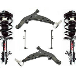 Front Complete Struts Lower Control Arms W BJ & Links For Nissan Quest 2004-2009