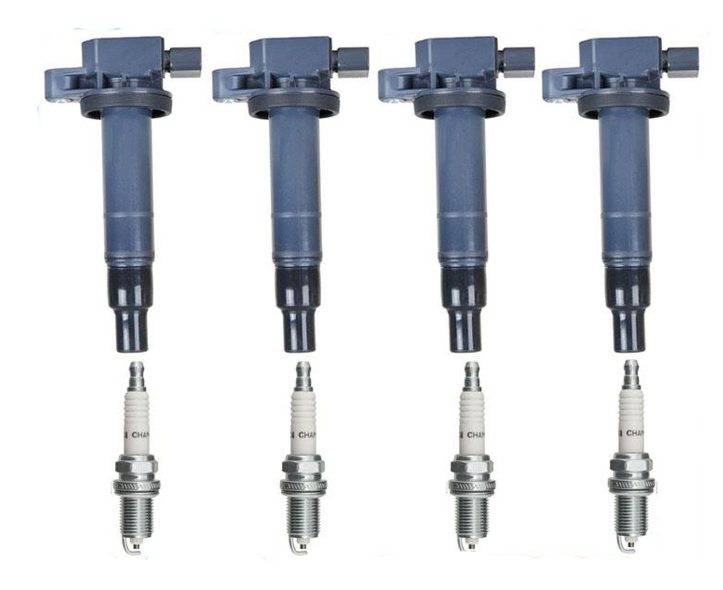 (4) Ignition Coils With NGK Plugs for Toyota Prius 1.5L 8pc 2001-2009