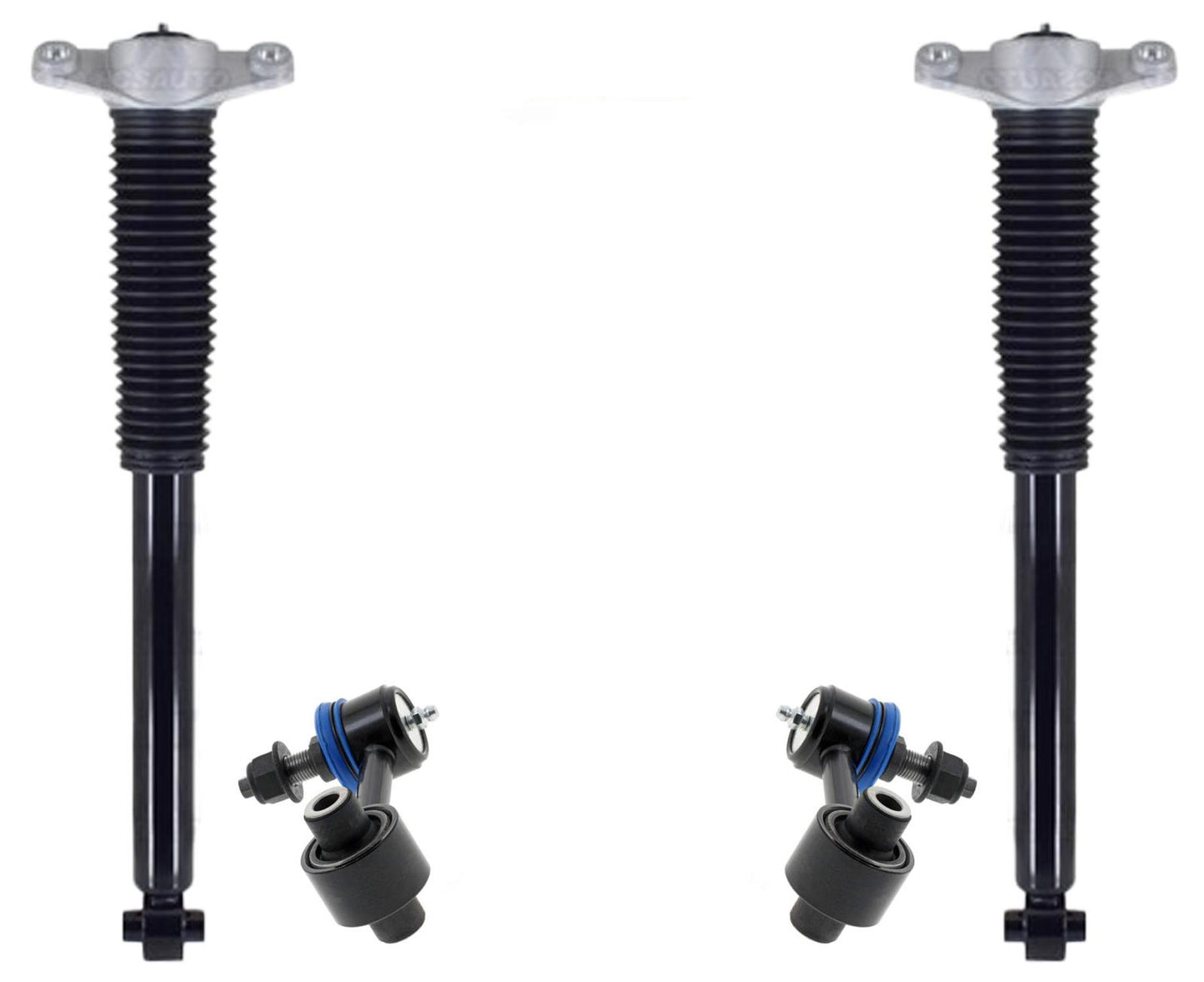 Rear Shocks W/ Mounts & Sway Bar Links For Kia K5 2021 2022 2024 W/ 19 Wheels