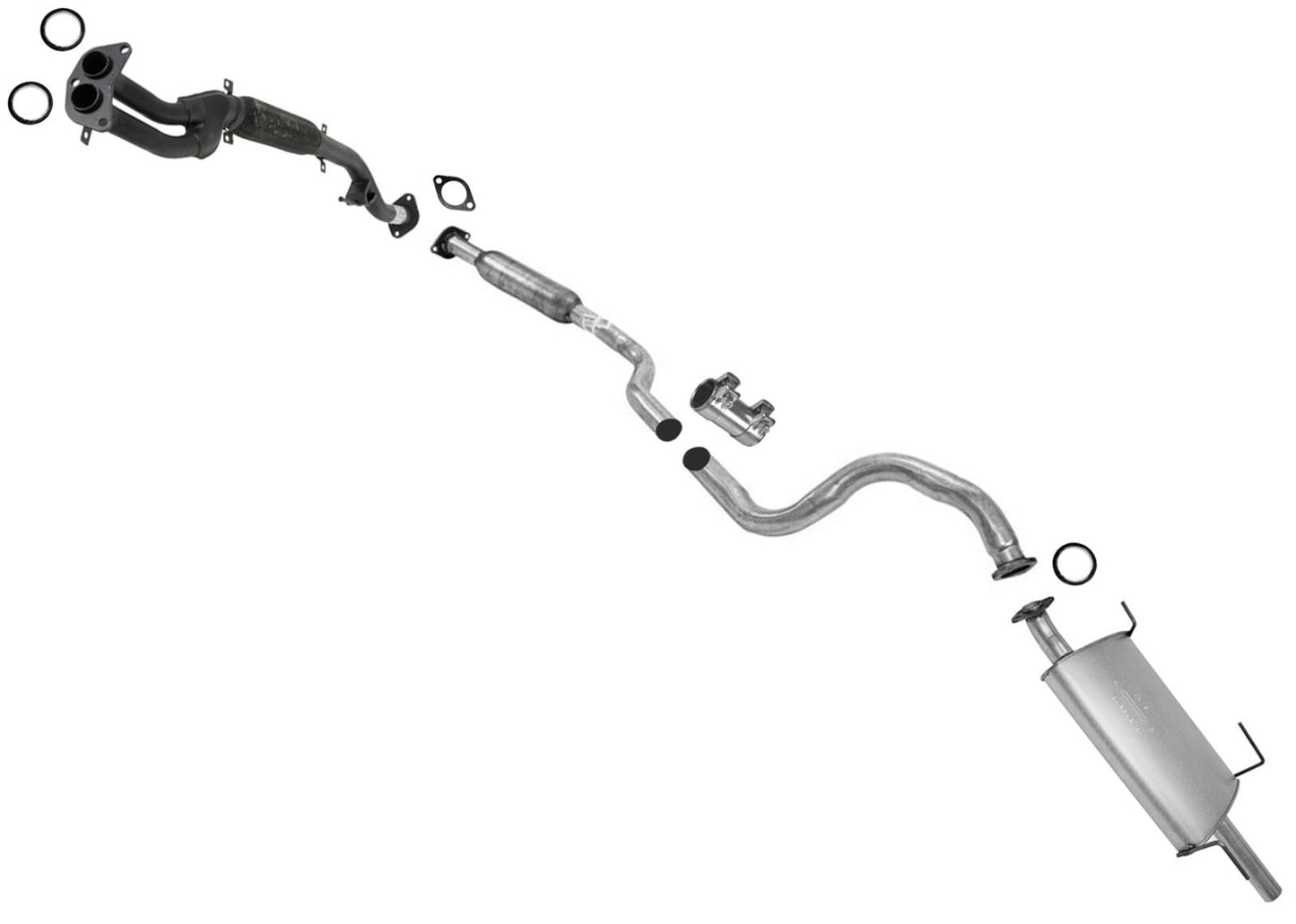 Sistema de escape 100% nuevo para Nissan Sentra 1.8 00-01 SOLO con emisiones federales