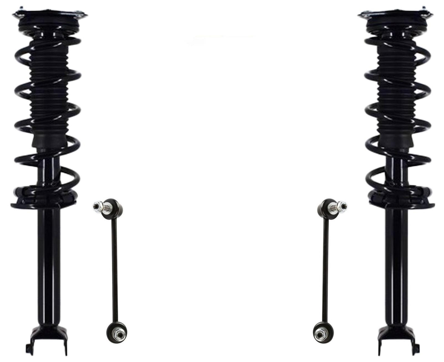 Rear Complete Struts & Sway Bar Links For Infiniti Q50 14-2023 All Wheel Drive