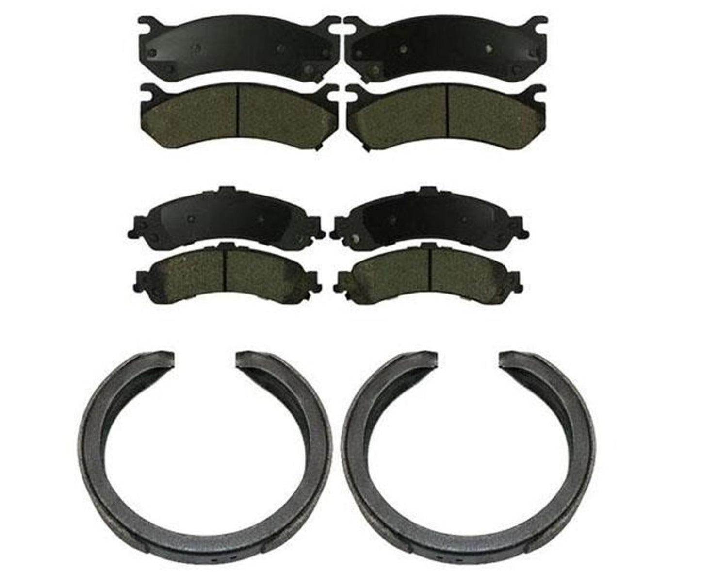 Brake Pads Parking Brake Shoes For Chevrolet Tahoe w 4 Wheel Brake Disc