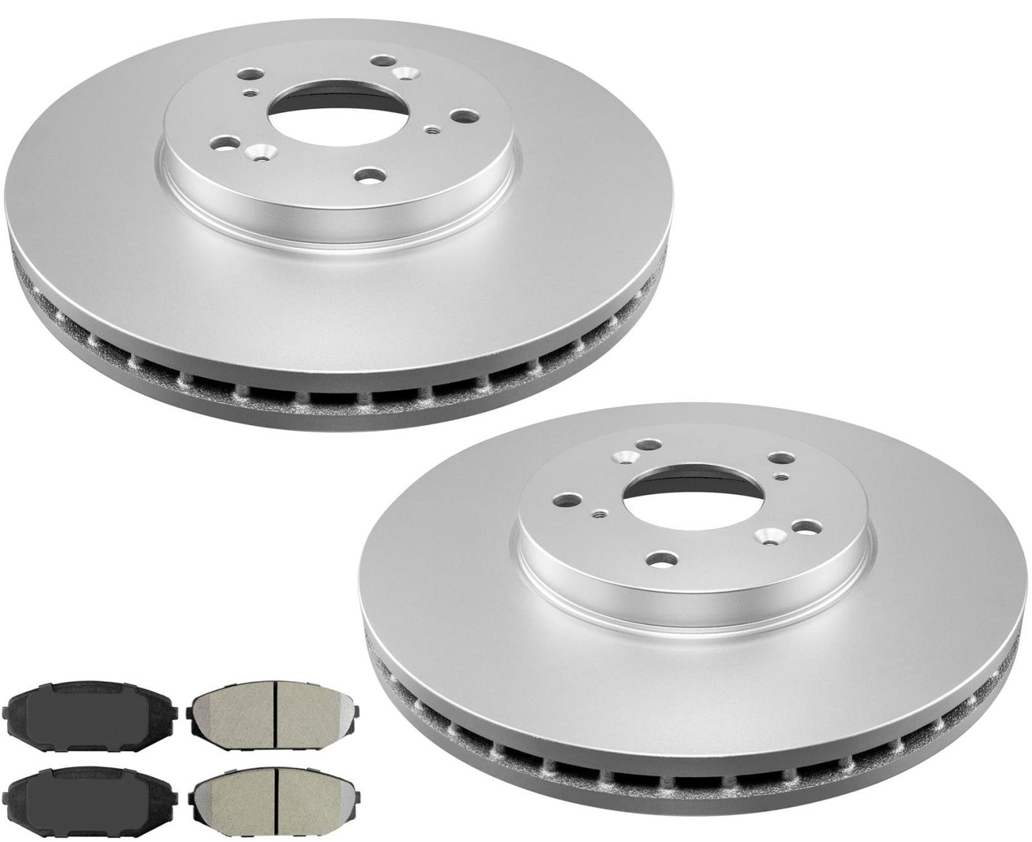 Front Brake Rotors Ceramic Pads 3pc Kit For Honda Odyssey 1999 2000 2001 2004