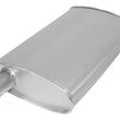 (2) 10 1/2" Oval Universal Muffler 20" OAL 2.00ID 2.00ID Offset Center