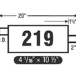(2) 10 1/2" Oval Universal Muffler 20" OAL 2.00ID 2.00ID Offset Center