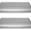 (2) 10 1/2" Oval Universal Muffler 26" OAL 2.00ID 2.00ID Offset Center