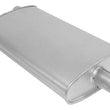 (2) 10 1/2" Oval Universal Muffler 26" OAL 2.00ID 2.00ID Offset Center