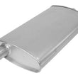 (2) 10 1/2" Oval Universal Muffler 26" OAL 2.00ID 2.00ID Offset Center