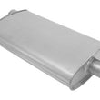 (2) 10 1/2" Oval Universal Muffler 26" OAL 2.25ID 2.25ID Offset Center