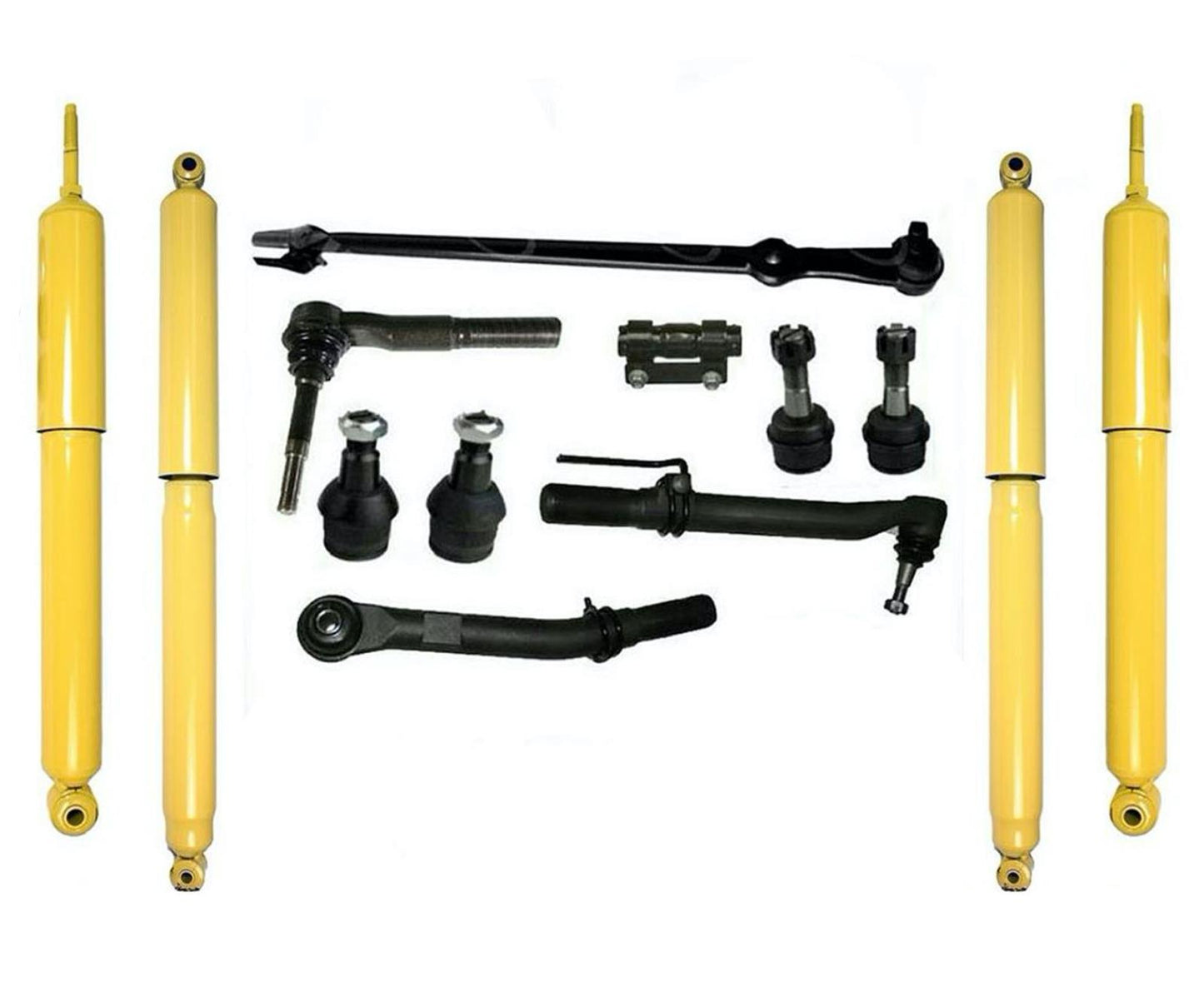 For 2005-2011 Ford F-250 F350 Super Duty Front & Rear Shocks Steering Chassis