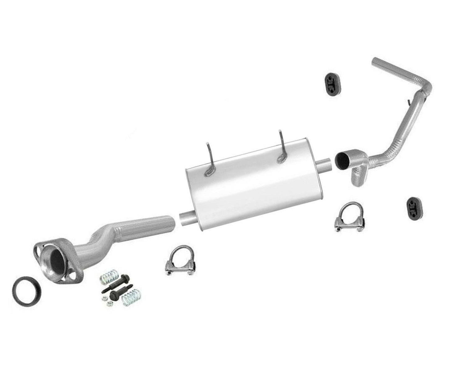 Muffler Tail Pipe Exhaust for Ford Ranger 2.3 2.5 With 112" Wheelbase 1998 2001
