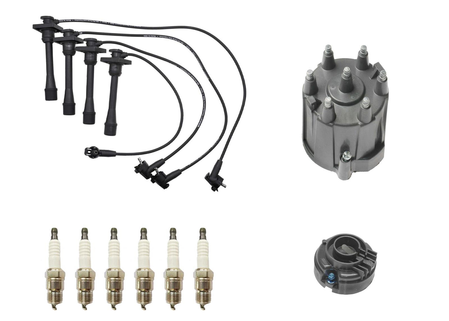 100% nuevos cables de encendido, tapones de rotor, 9 piezas para camioneta Chevrolet S10 2.8L 88-92